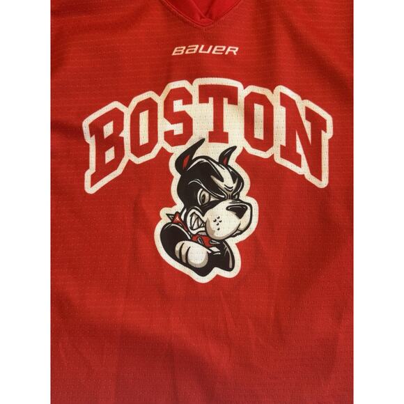 NCAA Boston University Terriers Red Hockey Jersey #8 Adam’s Size Small - Picture 2 of 9